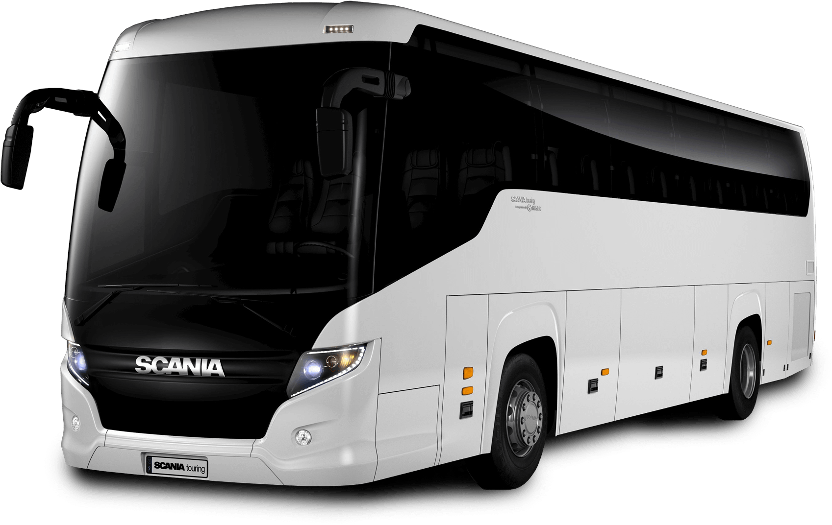 bus blanche scania